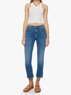 MOTHER Mid Rise Rider Ankle Jean - Right On