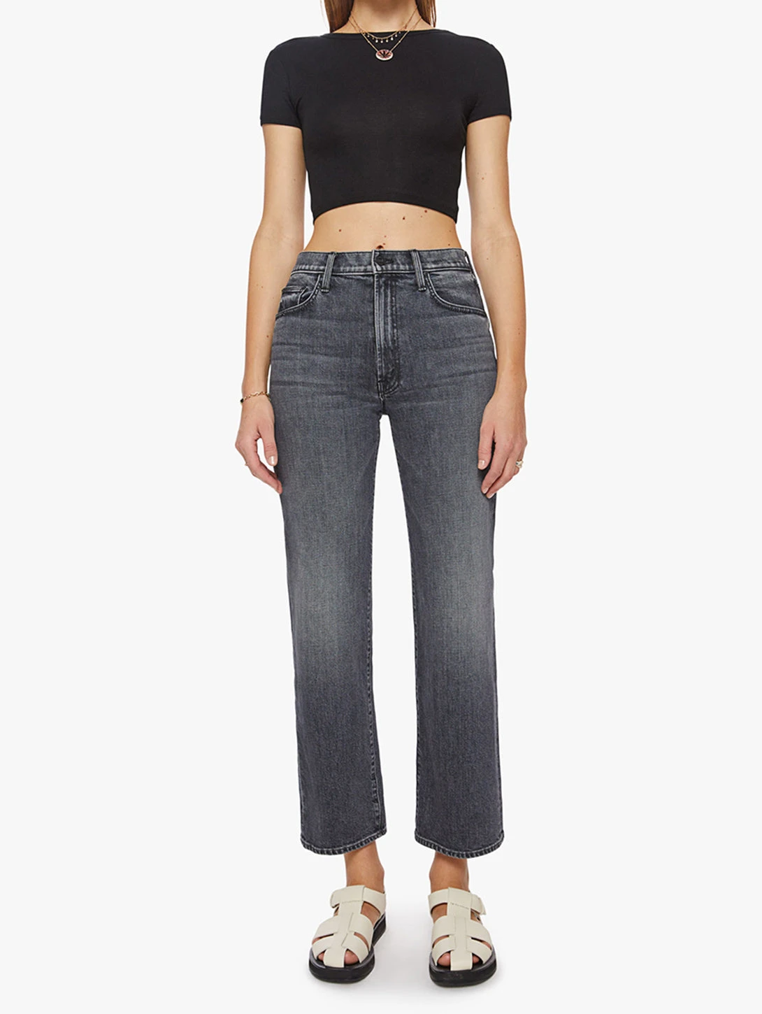 MOTHER Rambler Zip Flood Jean - Outta Sight 3 MOTHER Rambler Zip Flood Jean - Outta Sight