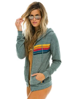 5 Stripe Hoodie - Heather Grey 13 5 Stripe Hoodie - Heather Grey -MOTHER || FRAME || RAILS Sales Store 1430Z20 3