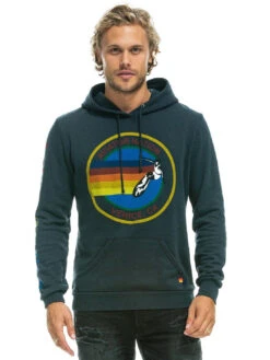 Aviator Nation Logo Pullover Hoodie - Charcoal