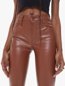 MOTHER Mid Rise Dazzler Ankle Jean - Friar Brown -MOTHER || FRAME || RAILS Sales Store 1686 1017 FBN 5546C FINISHED