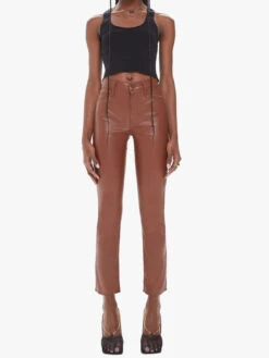 MOTHER Mid Rise Dazzler Ankle Jean - Friar Brown