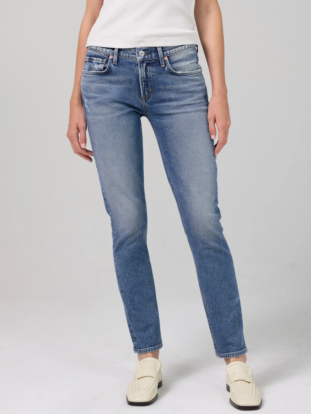 CITIZENS OF HUMANITY Inga Low Slim Straight Jean - Lillet 4 CITIZENS OF HUMANITY Inga Low Slim Straight Jean - Lillet - Image 2