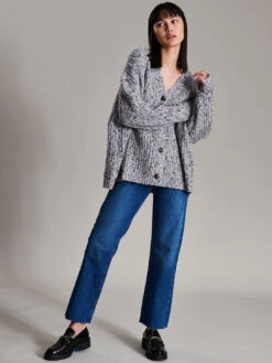 LINE Aria Cardigan - Gris -MOTHER || FRAME || RAILS Sales Store 3027BVF22 0217 1437 FINISHED