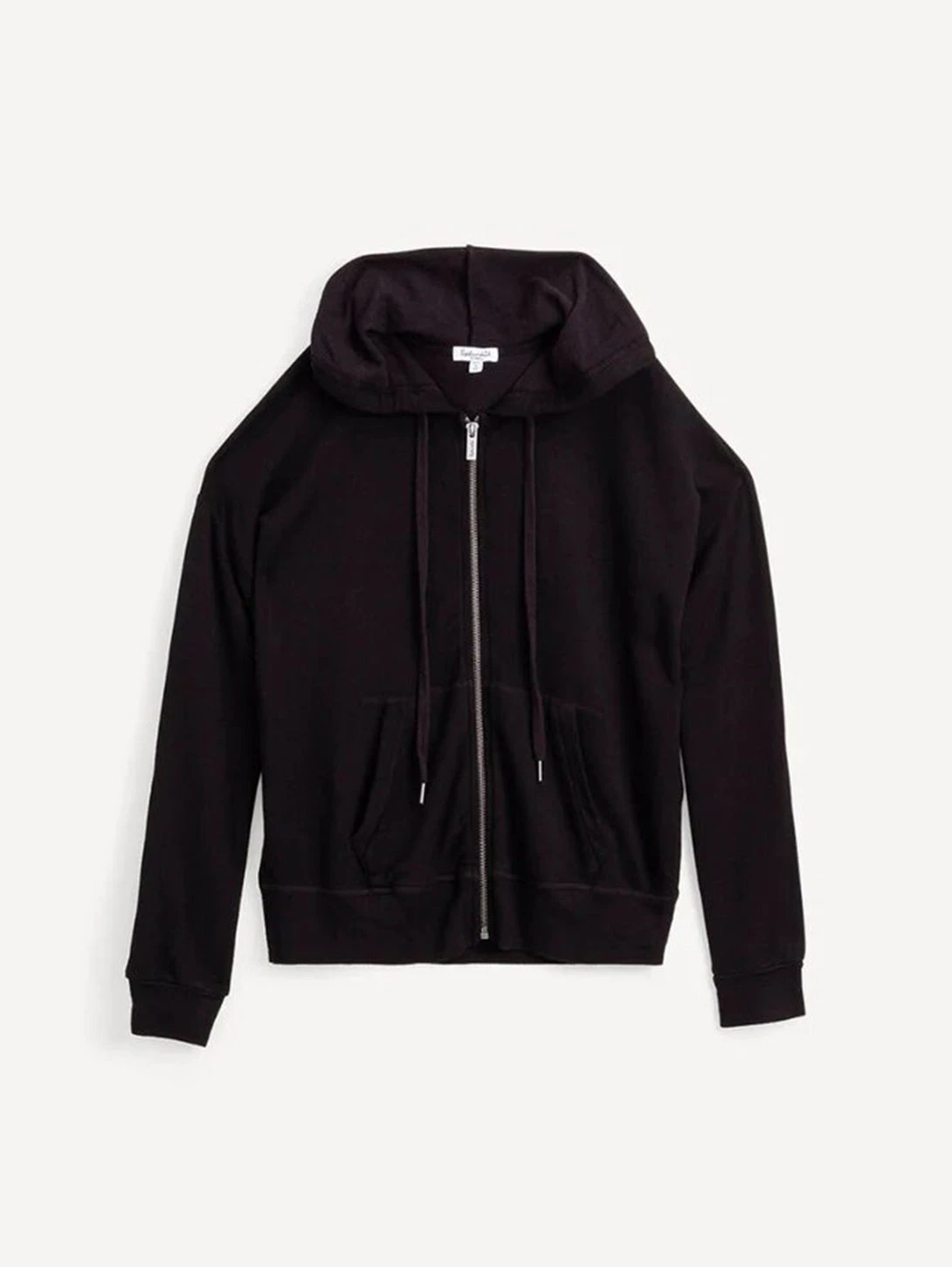 Splendid Zip-Up Hoodie Top - Black 5 Splendid Zip-Up Hoodie Top - Black - Image 3