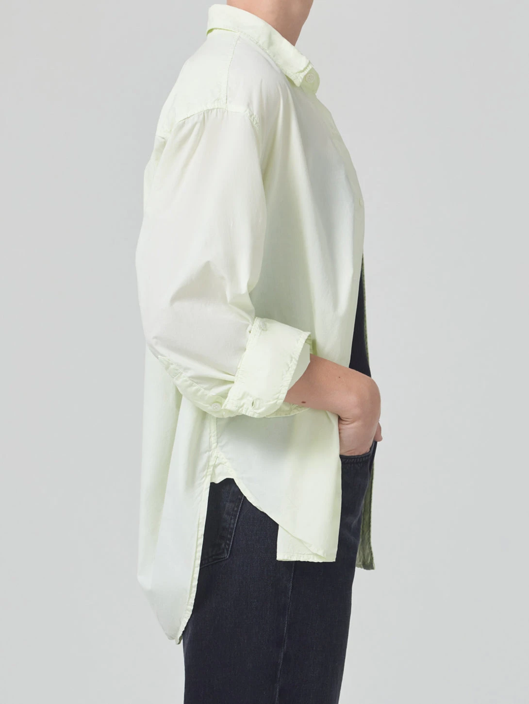 CITIZENS OF HUMANITY Kayla Shirt - Lime Leaf 4 CITIZENS OF HUMANITY Kayla Shirt - Lime Leaf - Image 2