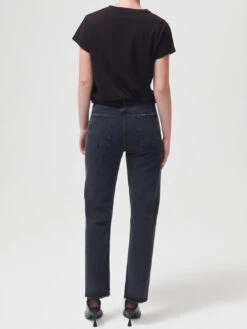 AGOLDE 90's Pinch Waist High Rise Straight Jean-Black Tea 9 AGOLDE 90's Pinch Waist High Rise Straight Jean-Black Tea -MOTHER || FRAME || RAILS Sales Store A154B 1207 90S PINCH WAIST BLACK TEA 336 FINISHED