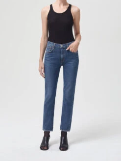 AGOLDE Merrel Mid Rise Straight Jean - Cinema