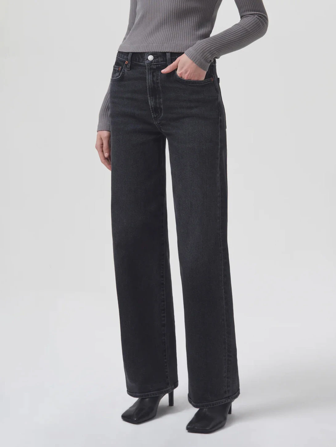 AGOLDE Harper Mid Rise Straight Jean - Hush 4 AGOLDE Harper Mid Rise Straight Jean - Hush - Image 2