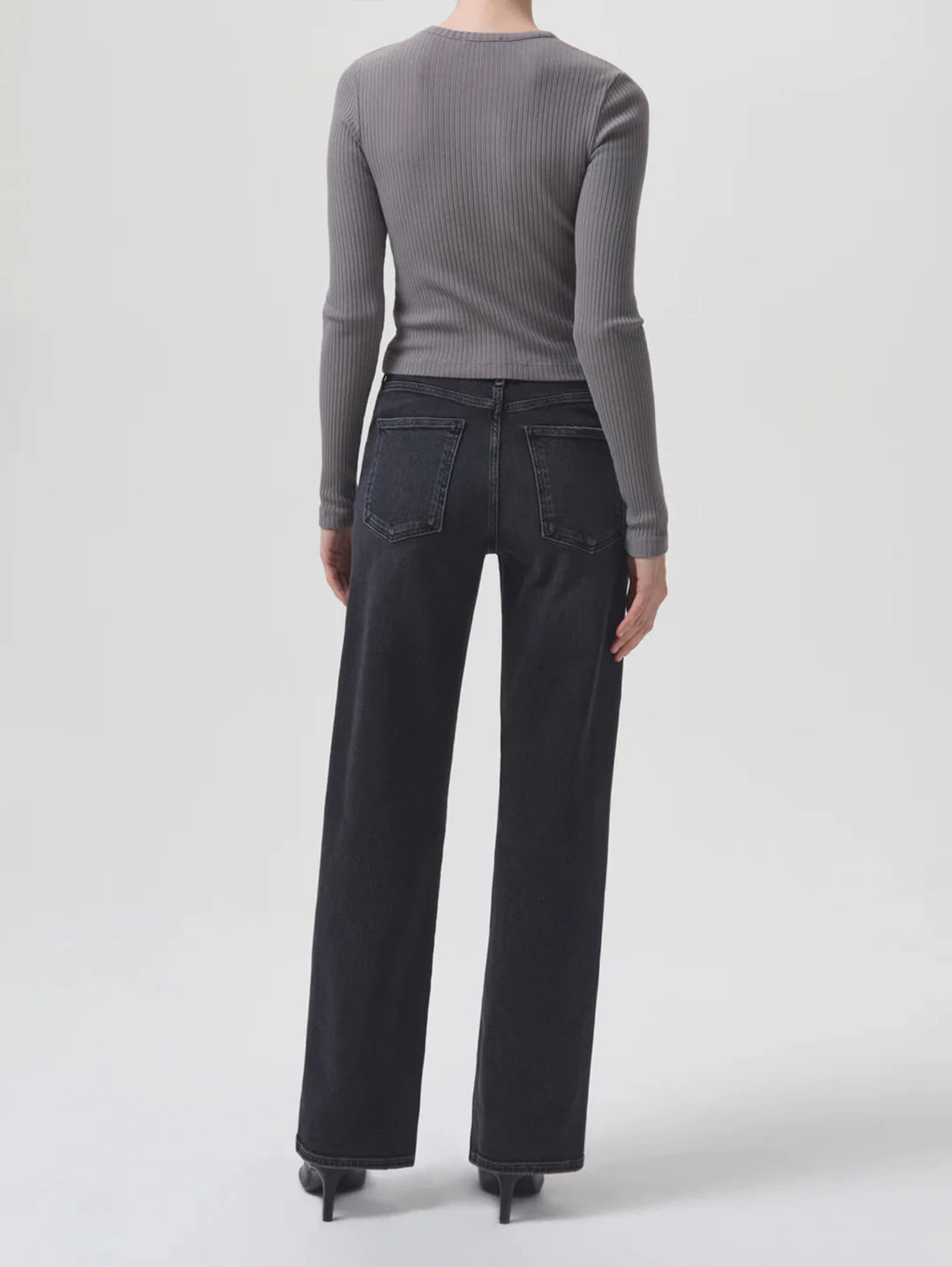 AGOLDE Harper Mid Rise Straight Jean - Hush 6 AGOLDE Harper Mid Rise Straight Jean - Hush - Image 4