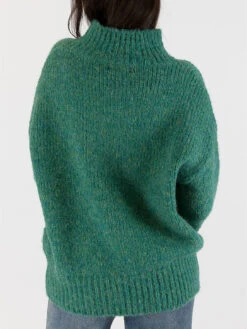Aggie Mock Neck Sweater - Emerald -MOTHER || FRAME || RAILS Sales Store AGGIE F23 EMERALD GREEN 7