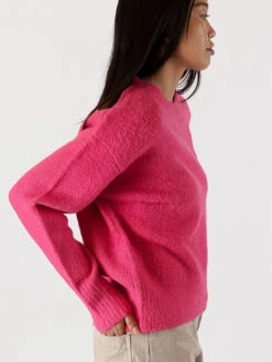 Ajax Crew Neck Sweater -MOTHER || FRAME || RAILS Sales Store AJAX F23 DARK PINK 4