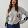 RAILS Anise Sweater - Grey Floral 1 RAILS Anise Sweater - Grey Floral -MOTHER || FRAME || RAILS Sales Store ANISE GREYMULTI 2