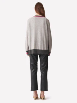 Varsity Pop Cardigan - Grey 10 Varsity Pop Cardigan - Grey -MOTHER || FRAME || RAILS Sales Store AW23 B 026 2735