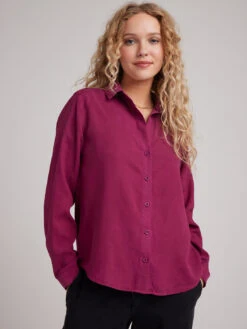 Button Down Shirt - Magenta