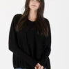 Bonnie Asymmetrical Sweater - Black