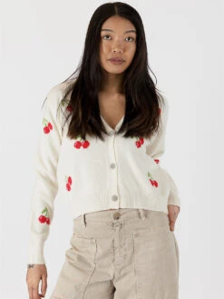 Cherry Cardigan - Off White