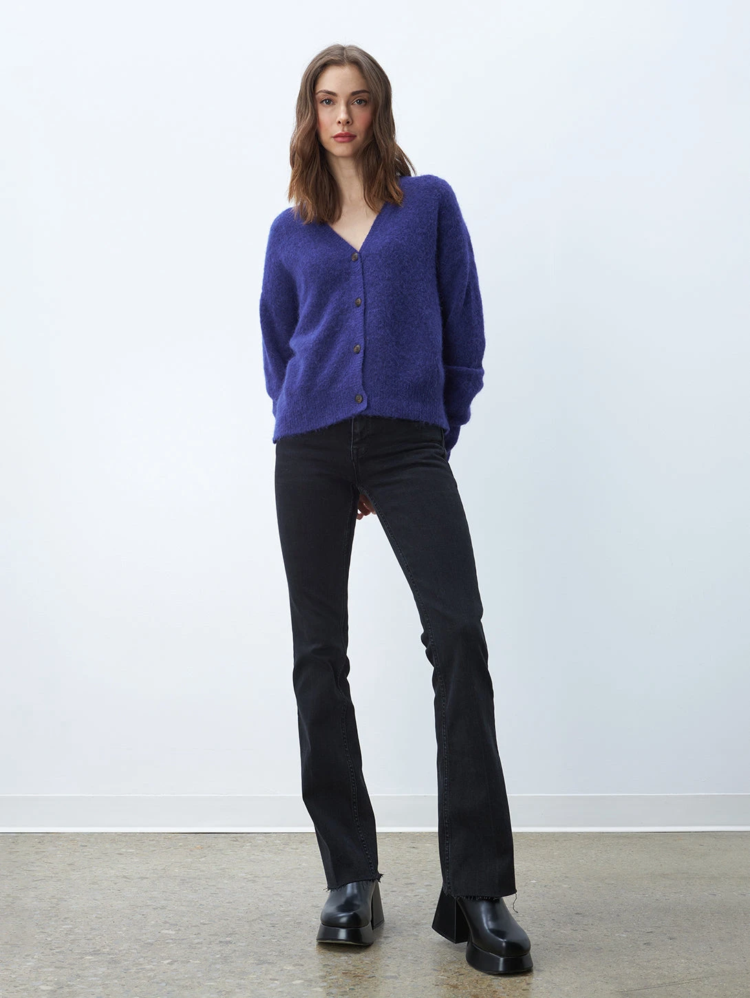 LINE Clara Cardigan - Amethyst 5 LINE Clara Cardigan - Amethyst - Image 4