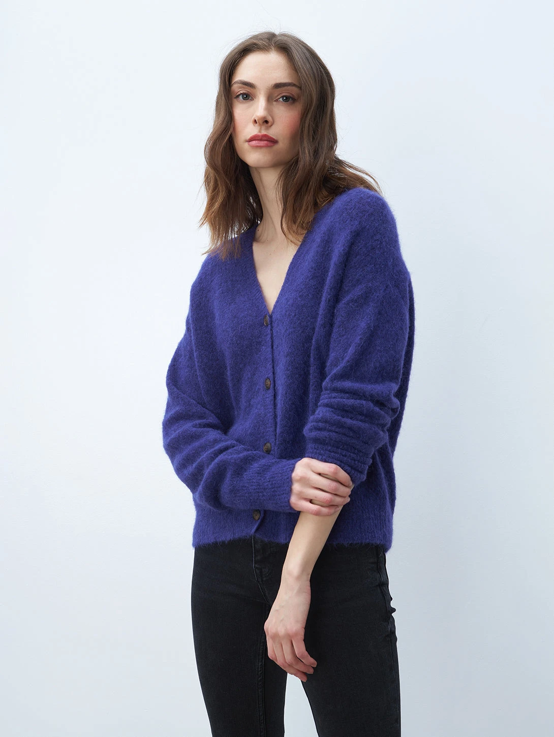 LINE Clara Cardigan - Amethyst 2 LINE Clara Cardigan - Amethyst