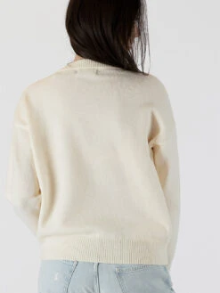 Dewey Pearl Heart Sweater - Off White -MOTHER || FRAME || RAILS Sales Store DEWEY F23 WHITE 4