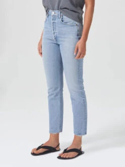 AGOLDE Riley High Rise Crop Straight Jean - Dynamic -MOTHER || FRAME || RAILS Sales Store Dynamic 4