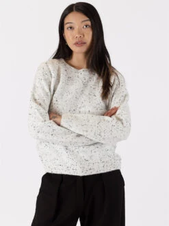 Emely Crew Sweater - White