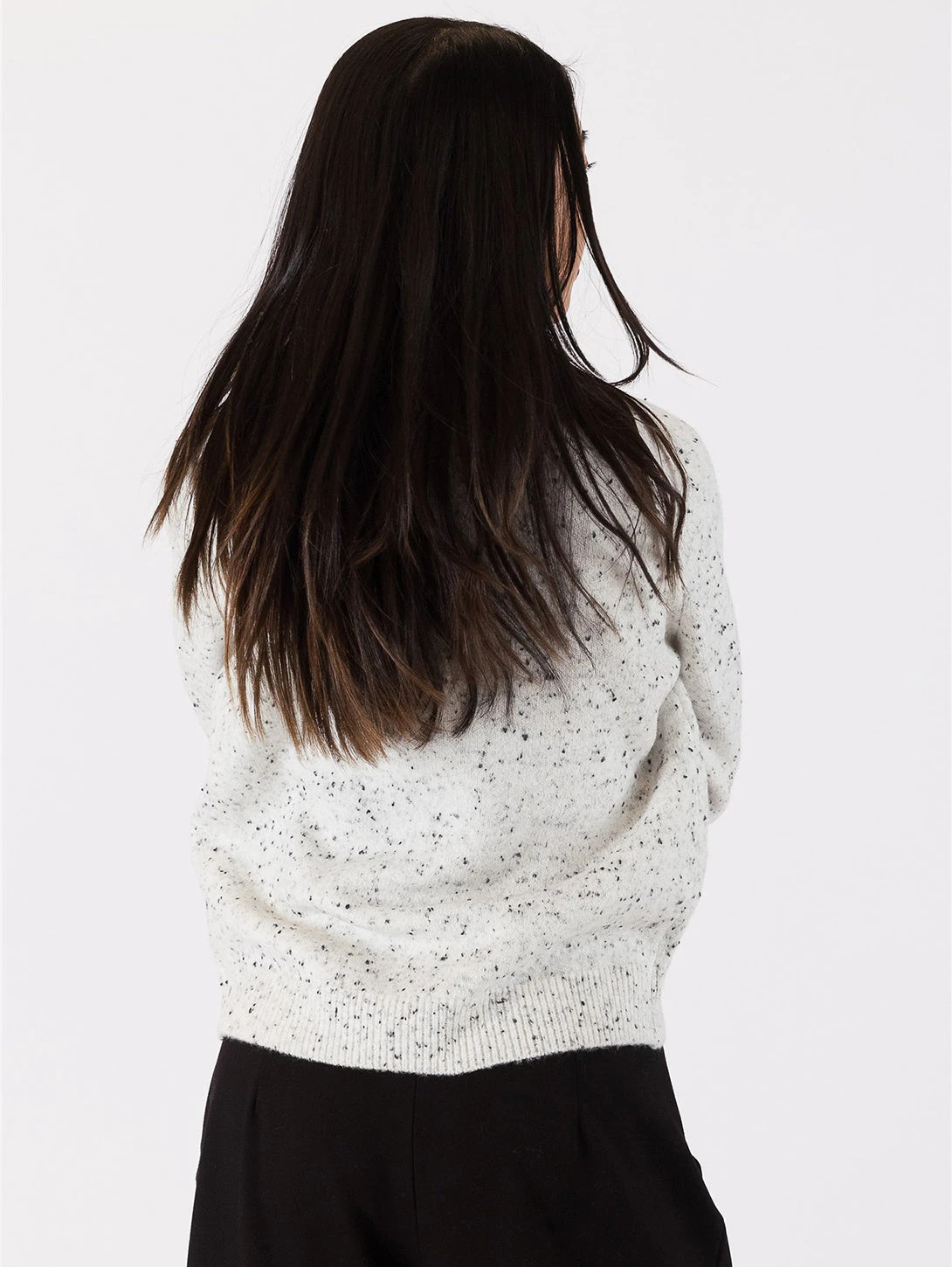 Emely Crew Sweater - White 5 Emely Crew Sweater - White - Image 3