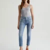 AG Jeans Mari High Rise Crop Straight Jean - 20 Yr Undertow
