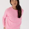 Ezra Crew Sweater - Pink