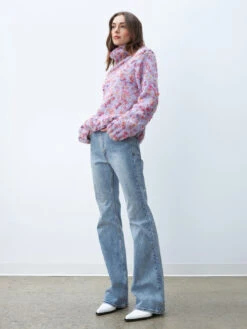 LINE Fleur Turtleneck Sweater - Lilac 11 LINE Fleur Turtleneck Sweater - Lilac -MOTHER || FRAME || RAILS Sales Store FLUER3