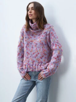 MOTHER || FRAME || RAILS Sales Store 20 LINE Fleur Turtleneck Sweater - Lilac