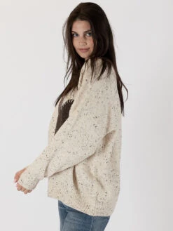 Heart Sweater -MOTHER || FRAME || RAILS Sales Store HEART F23 OATFLECK CHCOLATE 2