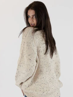 Heart Sweater -MOTHER || FRAME || RAILS Sales Store HEART F23 OATFLECK CHCOLATE 3