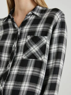 RAILS Hunter Plaid Shirt - Midnight Snow -MOTHER || FRAME || RAILS Sales Store HUNTER MIDNIGHTSNOW 3