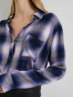 RAILS Hunter Plaid Shirt - Orchid -MOTHER || FRAME || RAILS Sales Store HUNTER ORCHIDNAVY 3