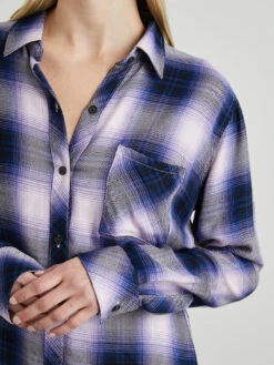 RAILS Hunter Plaid Shirt - Orchid -MOTHER || FRAME || RAILS Sales Store HUNTER ORCHIDNAVY 4