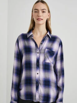 RAILS Hunter Plaid Shirt - Orchid -MOTHER || FRAME || RAILS Sales Store HUNTER ORCHIDNAVY 7