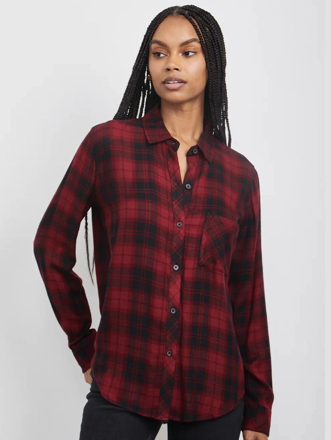 RAILS Hunter Plaid Shirt - Crimson Pitch 4 RAILS Hunter Plaid Shirt - Crimson Pitch - Image 2
