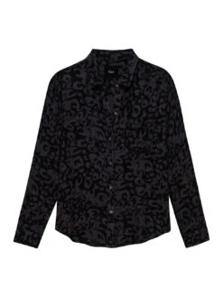 RAILS Hunter Plaid Shirt - Diffused Charcoal Cheetah -MOTHER || FRAME || RAILS Sales Store HUNTER DIFFUSEDCHARCOALCHEETAH 4