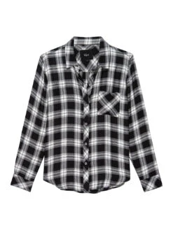 RAILS Hunter Plaid Shirt - Midnight Snow -MOTHER || FRAME || RAILS Sales Store HUNTER MIDNIGHTSNOW 4