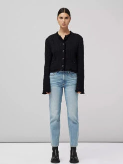 Rag & Bone Harlow Mid Rise Straight Jean - Lou 1