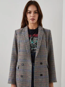 MOTHER || FRAME || RAILS Sales Store 41 RAILS Jac Blazer - Cardinal Pine Multi