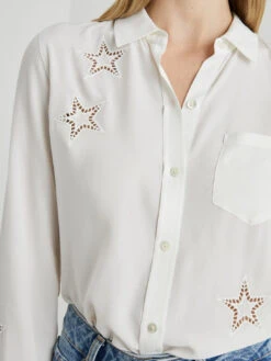RAILS Kate Shirt - Ivory Eyelet Stars -MOTHER || FRAME || RAILS Sales Store KATE IVORY EYELET STARS 2 767x 5f41ceeb e6b5 4e4a a45f f880c1bfd6df