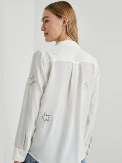 RAILS Kate Shirt - Ivory Eyelet Stars -MOTHER || FRAME || RAILS Sales Store KATE IVORY EYELET STARS 5 767x 1f770808 6691 469e 9338 188cda00013e