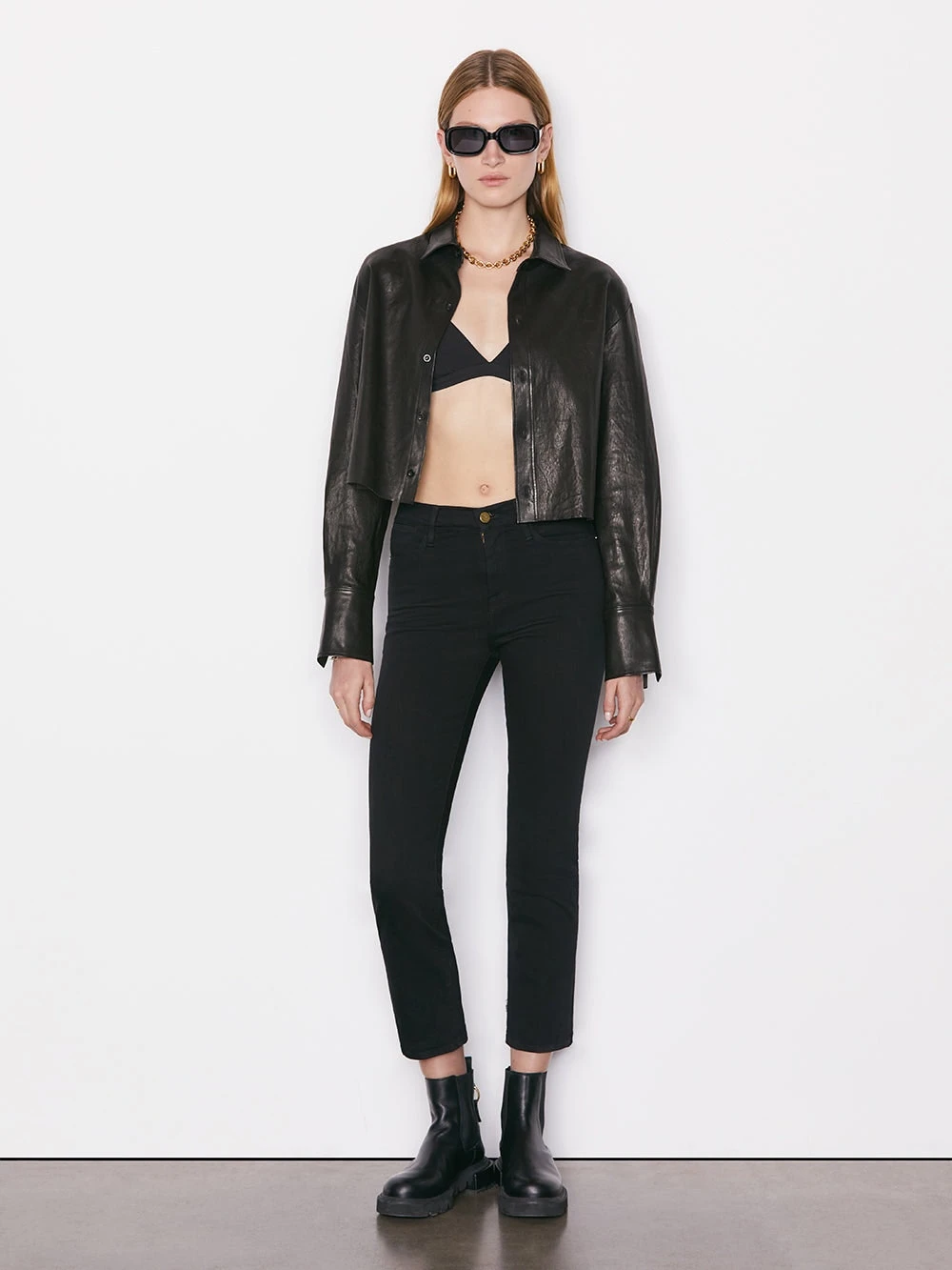 FRAME Le High Straight Jean - Film Noir 3 FRAME Le High Straight Jean - Film Noir