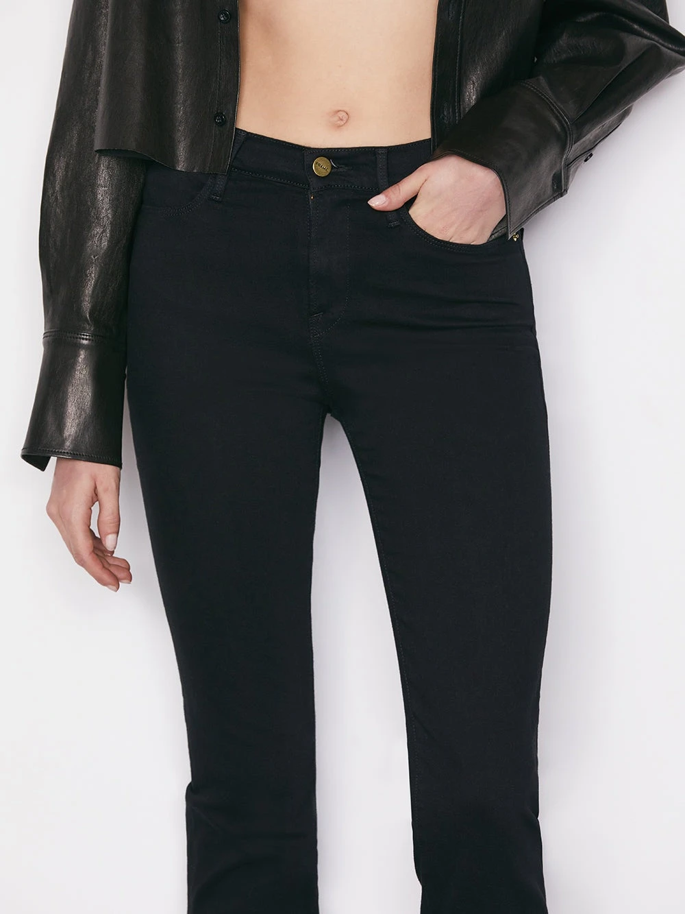 FRAME Le High Straight Jean - Film Noir 8 FRAME Le High Straight Jean - Film Noir - Image 6