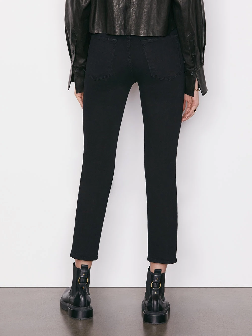 FRAME Le High Straight Jean - Film Noir 6 FRAME Le High Straight Jean - Film Noir - Image 4