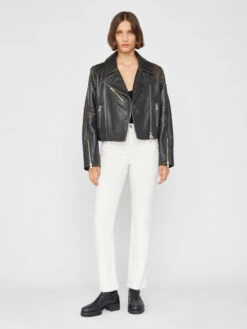 FRAME Le Super High Straight Jean - Au Natural