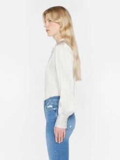 FRAME Victorian Blouse - Bone -MOTHER || FRAME || RAILS Sales Store LWSH2877 BONE MULTI 1213