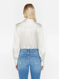 FRAME Victorian Blouse - Bone -MOTHER || FRAME || RAILS Sales Store LWSH2877 BONE MULTI 1217